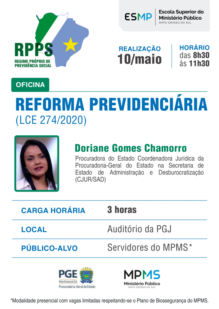 MPMS recebe procuradora do Estado que fará palestra sobre Reforma da Previdência