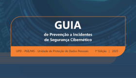 Capa Guia de Prevenção a Incidentes de Segurança Cibernético.